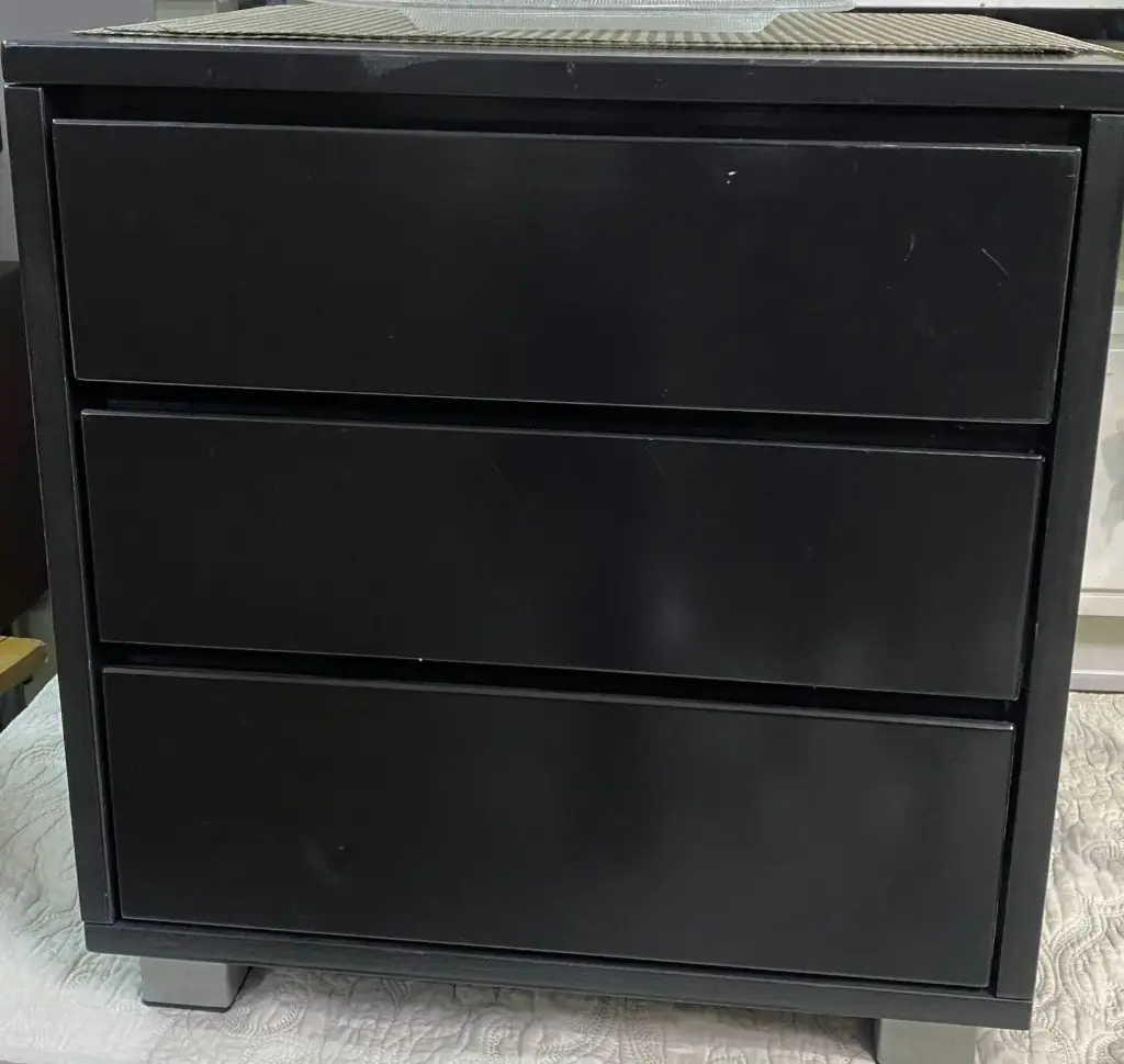 black bedside